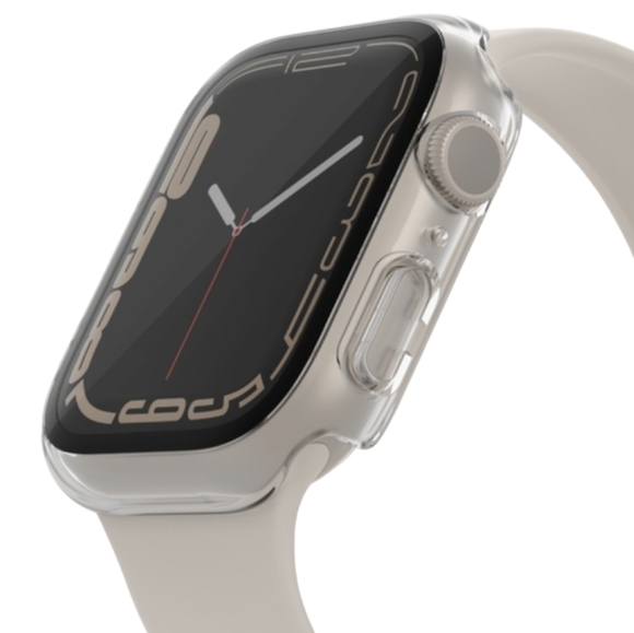 TemperedCurve 2-in-1 Treated Screen Protector + Bumper for Apple Watch Series 8 - Picture 5 of 10